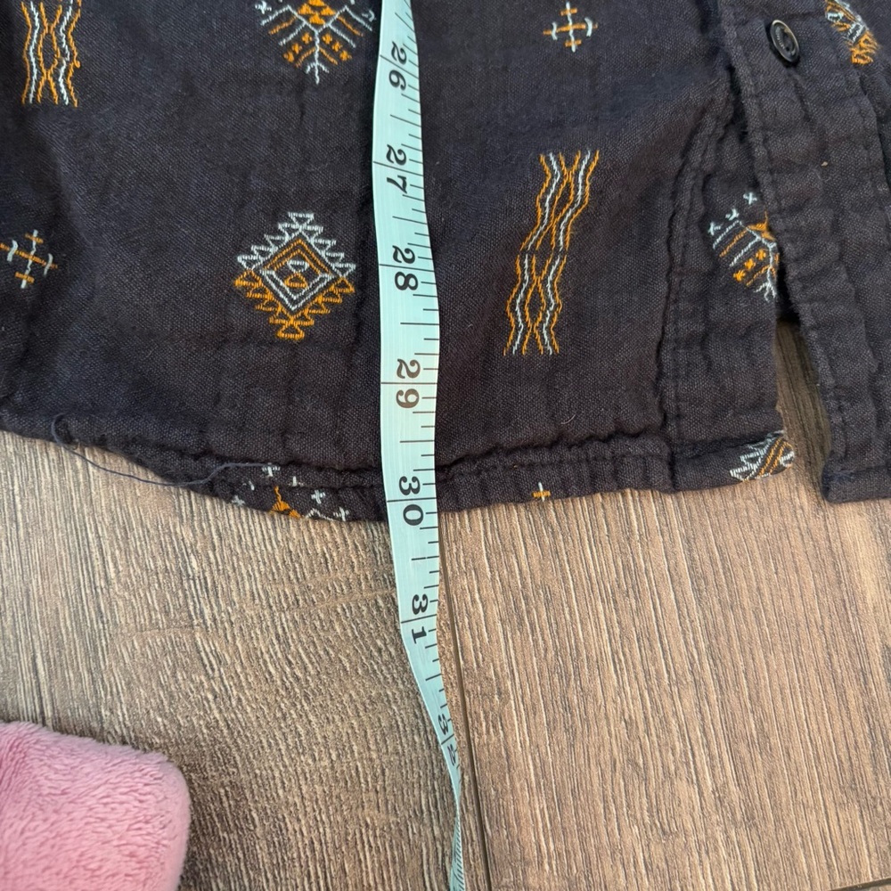 3218 Roark Scholar Manawa Tapu Shirt M Black Short Sleeve Classic Fit Woven - Picture 5 of 6